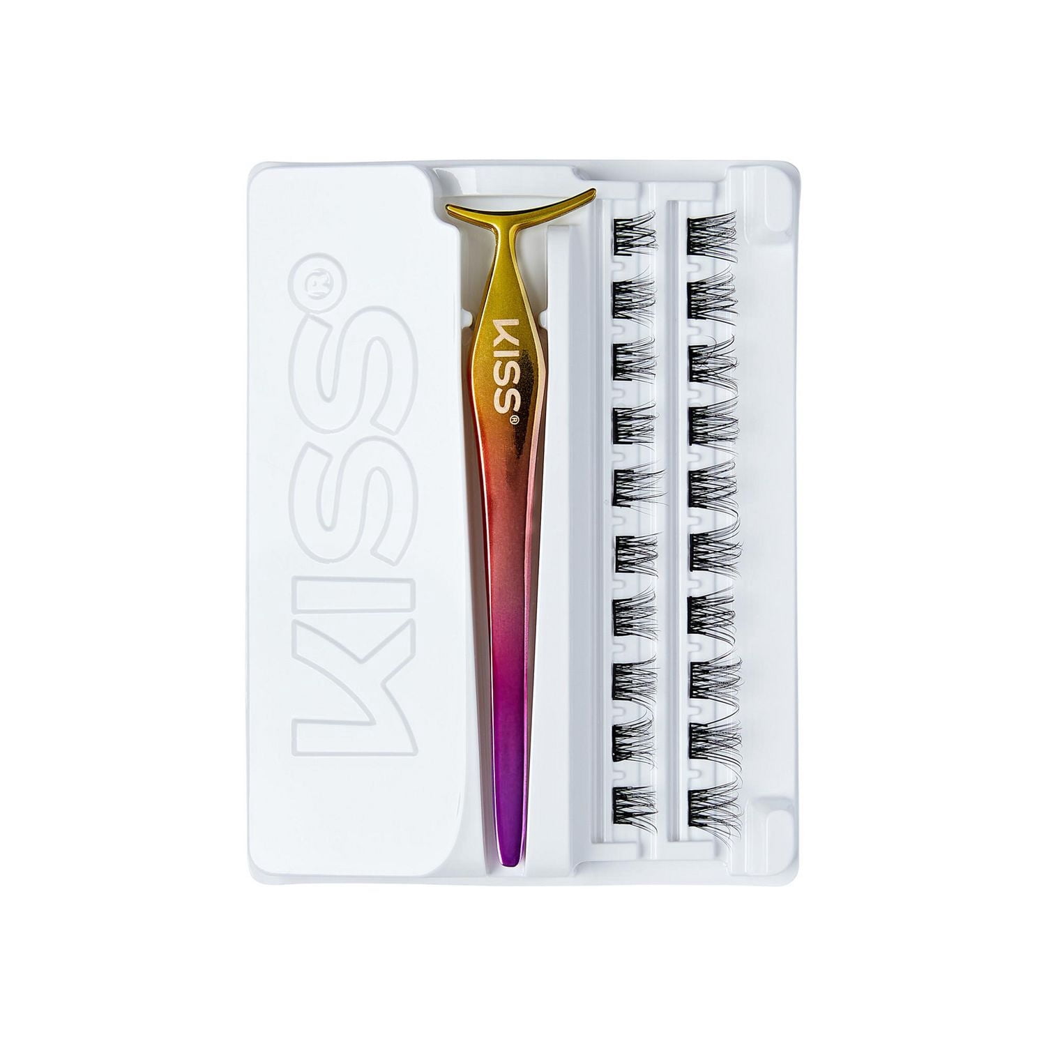 KISS ImPRESS Faux cils à pression, naturel, 20 faisceaux