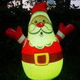 thumbnail image 3 of Wweixi Poupée de Jardin de Noël Extérieure Décorative Décoration d'Éclairage en PVC Commutable Ornement de Noël Télécommande Cour Gonflable, 3 of 8