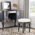 thumbnail image 2 of Butler Specialty Company Bernadette Tabouret de Coiffeuse Rond Rembourré de 18 Po L - Bleu, 2 of 7