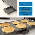 thumbnail image 4 of Kenmore Non-Stick Electric Griddle with Removable Drip Tray, Black, Large 10 x 18" Cooking Surface, 4 of 10