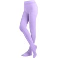 thumbnail image 1 of ORUYROP Women's Solid Colored Opaque Microfiber Footed Tights, 1 of 7