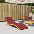 thumbnail image 1 of vidaXL Coussin de Chaise Longue Rouge Vin 200x60x3cm Tissu Oxford, 1 of 5