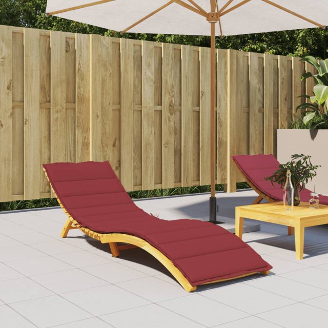 vidaXL Coussin de Chaise Longue Rouge Vin 200x60x3cm Tissu Oxford
