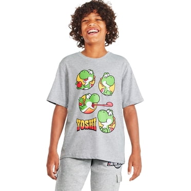 T-shirt à imprimé graphique Yoshi Nintendo pour garçons