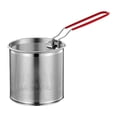 thumbnail image 3 of Tnarru Panier de Friteuse en Acier Inoxydable Panier de Cuisine Multifonction pour Friture avec Poignée pour Frites Spaghetti de Service 12 cm, 3 of 8
