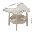 thumbnail image 3 of Birdeem Butterfly Table,Portable Side Table with Storage Shelf,2 Tier Multifunctional Design for Living Room,Bedroom,Office, 3 of 9