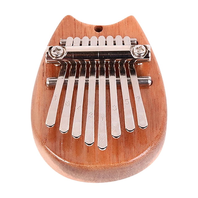 Birdeem Solid Wood 8-Tone Mini Thumb Piano Musical Instrument Wooden 8-Tone Finger Piano