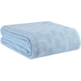 thumbnail image 1 of 100% Cotton Bed Blanket, Breathable Bed Blanket Queen Size, Cotton Thermal Blankets Full - Queen Size, Perfect For Layering Any Bed For All Season - Sky Blue, 1 of 3