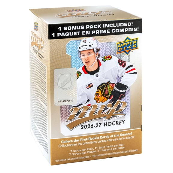 2026-27 Upper Deck MVP Hockey Trading Cards Value Box