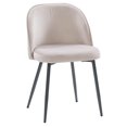 thumbnail image 1 of Chaise d'appoint rembourrée en velours Ayla, 1 of 9
