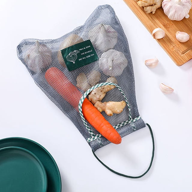 Meitianfacai Kitchen Fruit And Vegetable Storage Mesh Bag Household Multi-purpose Fruit Wall Hanging Bag Can Be Hung Storage Bag Mesh Storage Bag Hanging Storage Bag