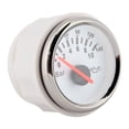 thumbnail image 2 of 2in 0‑10Bar Oil Pressure Meter 145psi LED Backlight Dial Instrument for Auto Motorcycle Boat Truck 12V/24VWhite Dial Silver Frame, 2 of 14