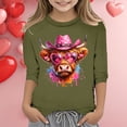 thumbnail image 2 of TZEWGL T-Shirts pour Nouveau-Né Imprimé Col Rond Manches Courtes Courtes Raccourcies Blouse pour Bébé Taille 3-4T, 2 of 4