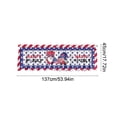 thumbnail image 3 of Independence Day Gnome Kitchen Window Valance Rod Pocket Polyester Curtain for Party and Home Decor, 3 of 6