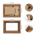 thumbnail image 2 of Desktop Wooden Photo Frame for DIY Crafting Holds Small 24x322 Inch Pictures, 2 of 6