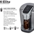 thumbnail image 3 of Keurig C K-Elite Maker, Single Serve K-Cup Pod Brewer, with Iced Coffee Capability, Extra Included, 75oz, Brushed Silver Plus Filter Bundle, 3 of 6