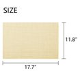 thumbnail image 2 of SUTENGDA Sets de Table Tissés Croisés pour Table à Manger en Vinyle PVC Ensemble de 4 12x18 Pouces Jaune, 2 of 7