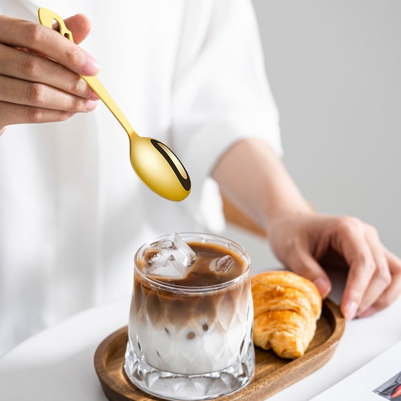 Cuillère à Dessert Creuse en Acier Inoxydable