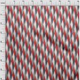 thumbnail image 3 of oneOone Tissu Polyester Lycra Rouge Bonbon Motif Argyle Matériel de Robe Tissu Imprimé Tissu au Mètre 56 Pouces de Large, 3 of 4