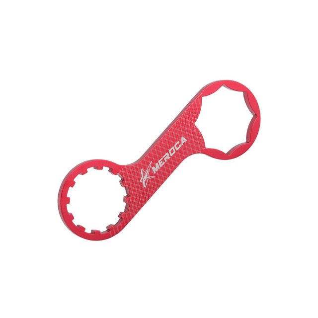 Bike Fork Spanner Bicycle Front Fork Wrench for XCR/XCT/XCM/RST Fork Wrench Bike Spanner Red