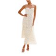 thumbnail image 2 of Ovzne Robes d'Été pour Femmes Robe Mode Imprimé Floral Aguichant Sans Manches Épaules Dénudées Bretelles Réglables Taille Élastique Robe de Printemps Imprimée Liquidation, 2 of 7