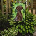 thumbnail image 2 of Carolines Treasures BB9540GF Chocolate Labrador St.Patricks Flag Garden Size, 2 of 3