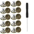 thumbnail image 1 of Lefu 10 PCS Metal Jeans Buttons 17mm Replacement No-Sew Screw Button Repair Kit DIY, 1 of 9