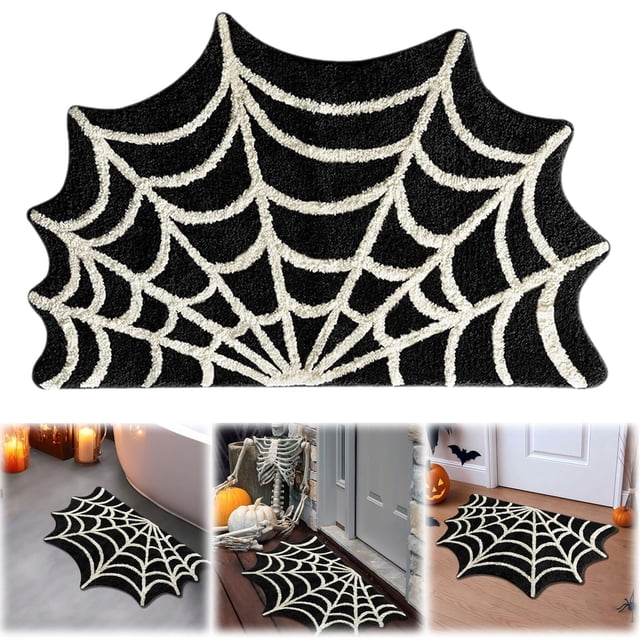 WHEANG Halloween Faux Rug Mat Scary Decor Doormat Bedroom Carpet (Dirt )