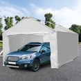 thumbnail image 4 of Caravan Canopy Domain Car Port Tent Sidewalls w/ Straps, White (Sidewalls Only), 4 of 9