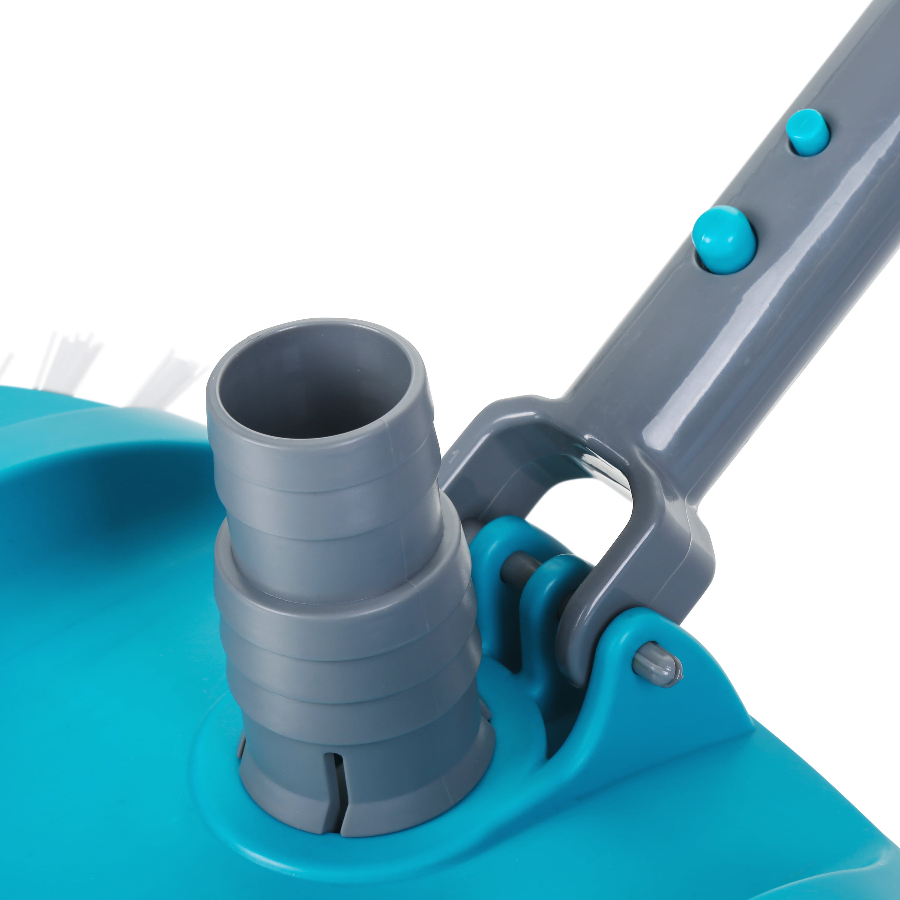 Tête d'aspirateur de piscine portable Mainstays bleu sarcelle et gris avec brosses rotatives - 2,51 lb.