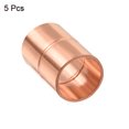 thumbnail image 3 of Uxcell Straight Copper Coupling Fittings Welding Joint for HVAC Air Conditioner 5Pcs 3/8 inch, 3 of 5