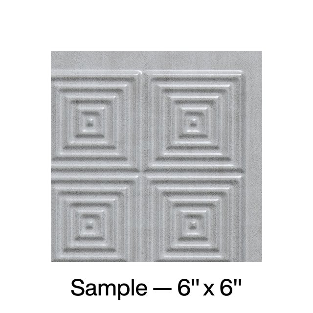 Fasade Miniquattro Decorative Vinyl Backsplash Panel Sample 6x6 Inch Cashmere