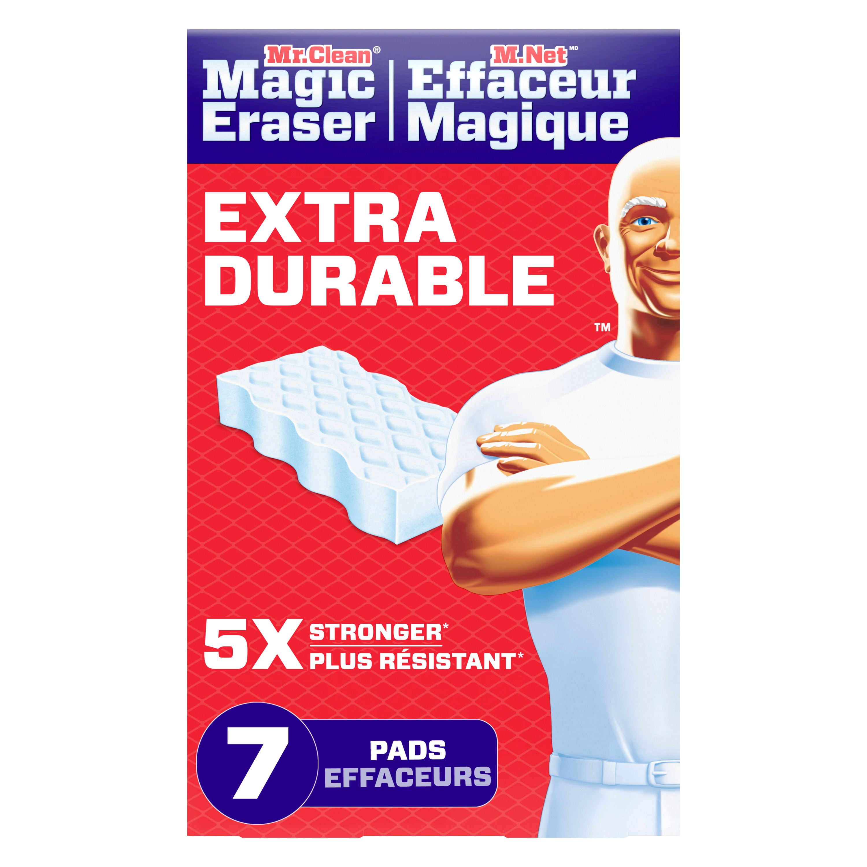 Mr. Clean Magic Eraser Sponge, All Purpose Cleaner, Cleaning Scrubber,Whole Home Extra Durable, 7-Count