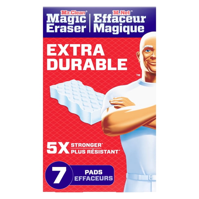 Mr. Clean Magic Eraser Sponge, All Purpose Cleaner, Cleaning Scrubber,Whole Home Extra Durable, 7ct