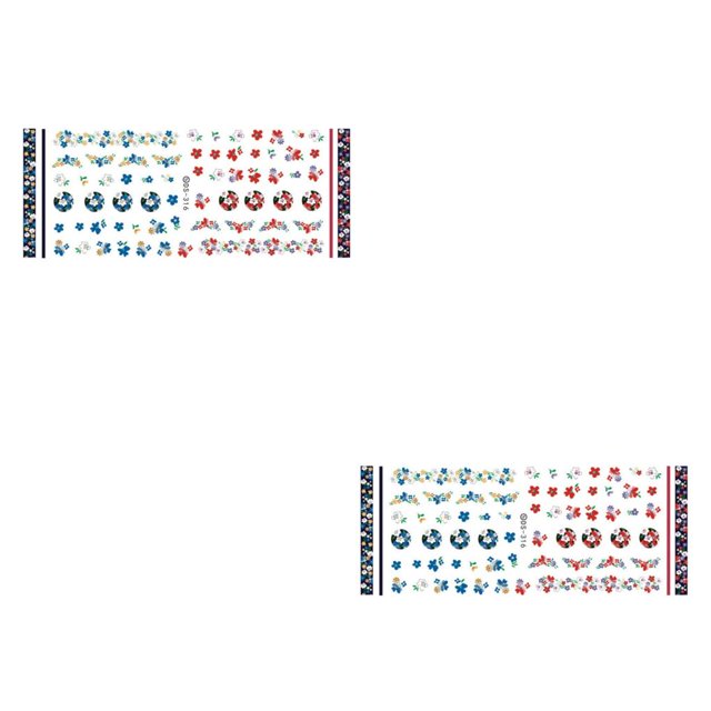 maskred 1 Feuille Femmes Stikcer Fleur Coeur Autocollant de Tatouage Manucure Autocollant 11 2Set