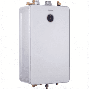 Bosch Greentherm T9800 SE 160 Chauffe-eau sans réservoir, 9 GPM Système d'eau chaude à la maison, compatible avec le gaz naturel ou le propane, conception de condensation haute efficacité, montage mural intérieur