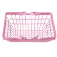 thumbnail image 3 of HILABEE Kids Mini Metal Supermarket Shopping Basket For Kitchen Fruit Vegetable Food Pink small, 3 of 9