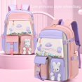 thumbnail image 1 of Primary School Schoolbag Female Cute Princess Large Capacity Lightweight Backpack for Children Grade 1-6,Student backpack with cute and fun patterns, lightweight and large capacity., 1 of 5