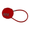 thumbnail image 3 of 3 Digit Combination Padlock Heavy Duty Outdoor Lock Gym Travel Luggage Locker Red, 3 of 10