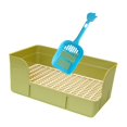 thumbnail image 2 of Milaget Rabbit Litter for Cage Bedpan Ferret Guinea Pig Potty Tray Corner Litter Pan Green, 2 of 9