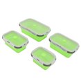 thumbnail image 3 of Récipient à Repas Pliable, 4pcs Rétractable pour le Déjeuner Flexible Coffre-Fort pour Bureau Rose, Vert, Rose Rouge, 3 of 8