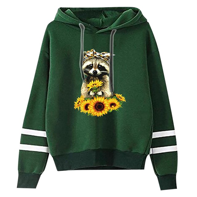 Femmes Automne Manches Longues Sweat-Shirt Lettres Pull à Capuche Tops Blouse