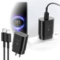thumbnail image 1 of Chargeur de Charge Rapide 25 W Chargeur Rapide Spécifications US (Noir) + 1 m (Noir), 1 of 6