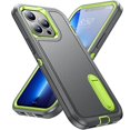 thumbnail image 1 of Kovo pour Apple iPhone 13 Pro Max, Étui de Protection Antichoc, Série Commuter, Gris/vert, 1 of 4