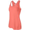 thumbnail image 2 of Bella Ladies Flowy Racerback Tank, L, Coral, 2 of 5