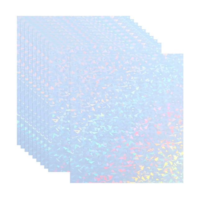Unique Bargains A5 Holographic Cardstock, 10 Pack Metallic Iridescent Mirror Paper Sticker Foil Board, Style 5
