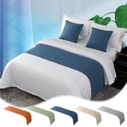 Bed Cover for Queen BedModern Style19.80x94.40in,Fiber Fabric Protects Comforter from Stains, Dining Table Decor(Beige)