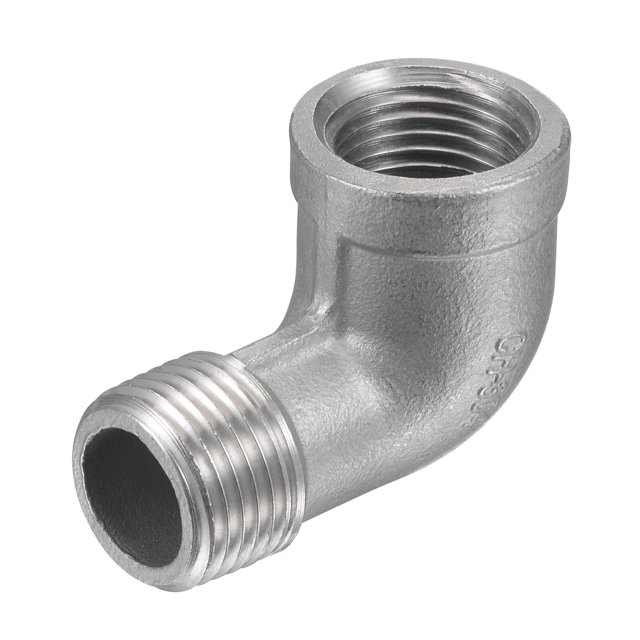 Unique Bargains 1/2 NPT Male to Female Thread Elbow Pipe Fitting 304 Stainless Steel