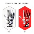 thumbnail image 5 of HLONK Wanfen Gants de Football pour Jeunes Prise en Silicone Rouge/blanc m, 5 of 5