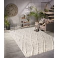 thumbnail image 1 of LaDole Rugs 6x9 ft Fluffy Shaggy Area Rug | Machine Washable Carpet For Bedroom, Living Room, Kitchen, Dining, Indoor Floor Décor |Cream, 1 of 5